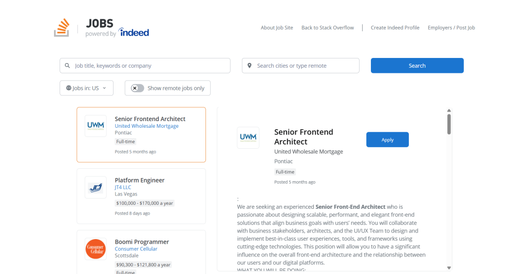 stackoverflow jobs