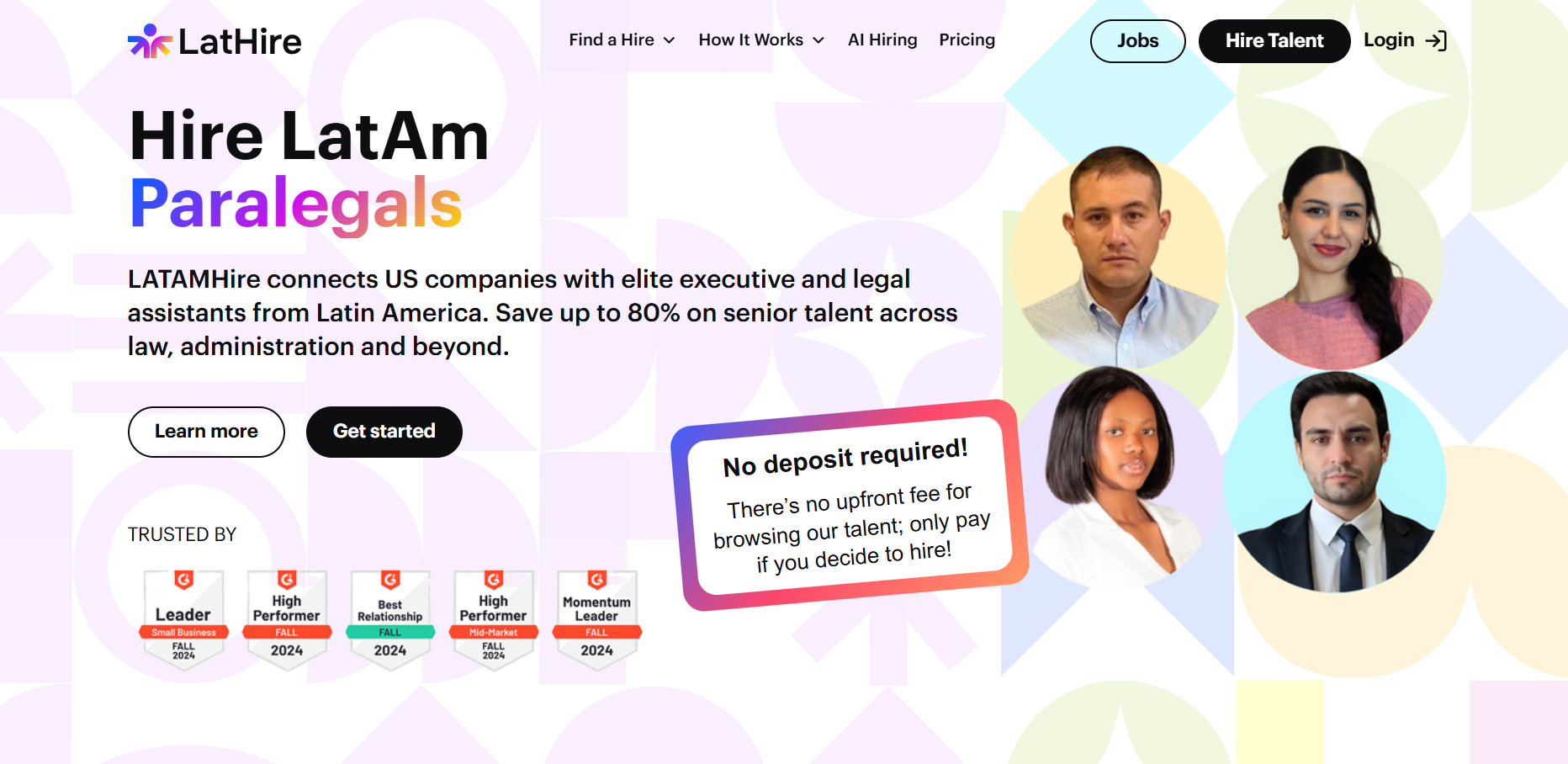 LatHire legal assistant and paralegal hiring platform